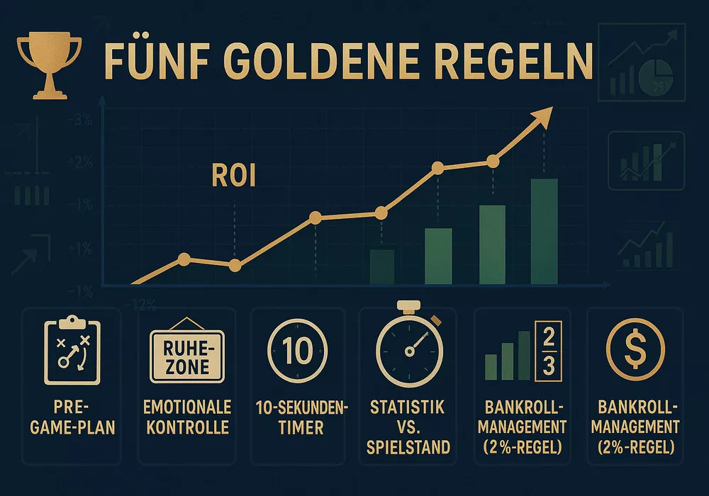 Fünf goldene Regeln für erfolgreiche Eishockey Livewetten mit Erfolgsgraph von minus 12% zu plus 18% ROI Rendite